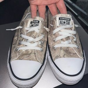 Converse snake skin